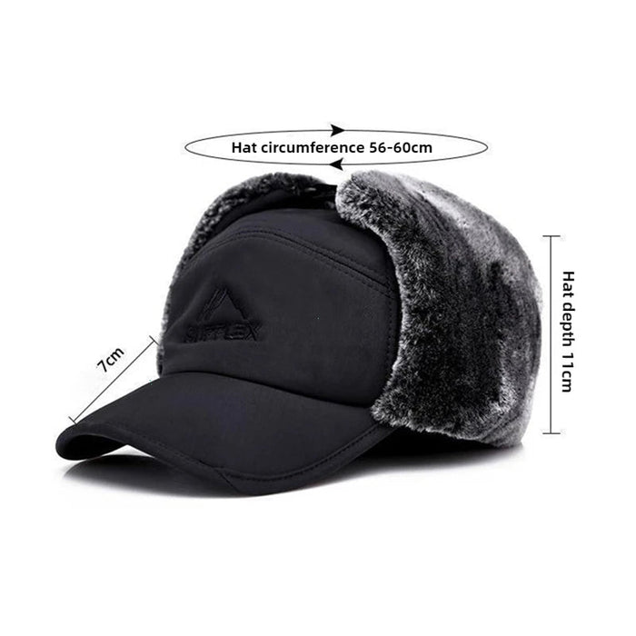 Warme outdoor visserspet – Dikke wintermuts met kunstbont voor extreme kou en wintersport - Bivakshop