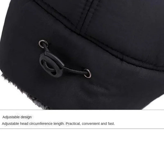 Warme outdoor visserspet – Dikke wintermuts met kunstbont voor extreme kou en wintersport - Bivakshop
