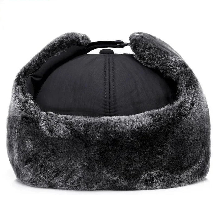 Warme outdoor visserspet – Dikke wintermuts met kunstbont voor extreme kou en wintersport - Bivakshop
