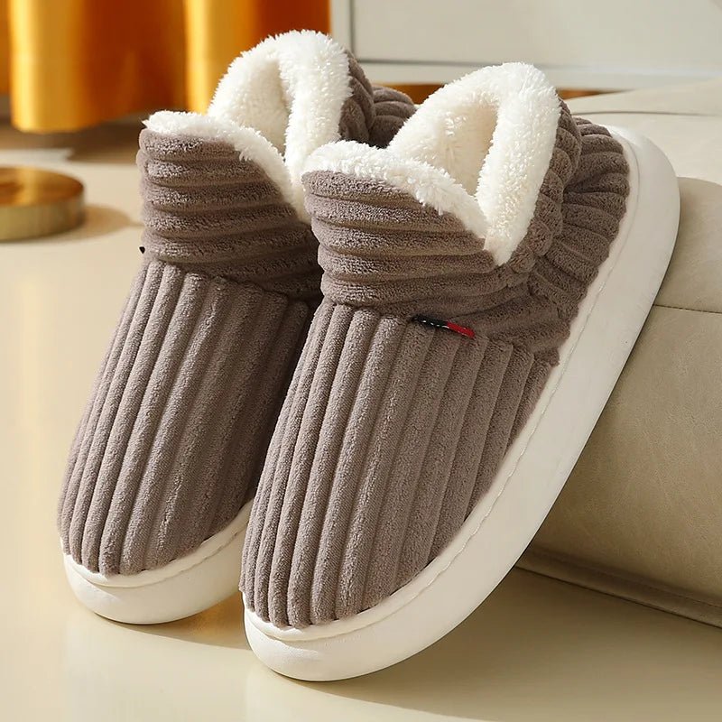 Warme pantoffels – zachte zool – pluizig wintercomfort - Bivakshop