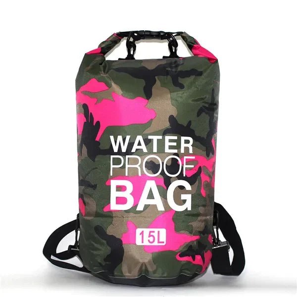 Waterdichte camouflage drybag – 30L rugzak voor rafting, zwemmen & outdoor trektochten - Bivakshop