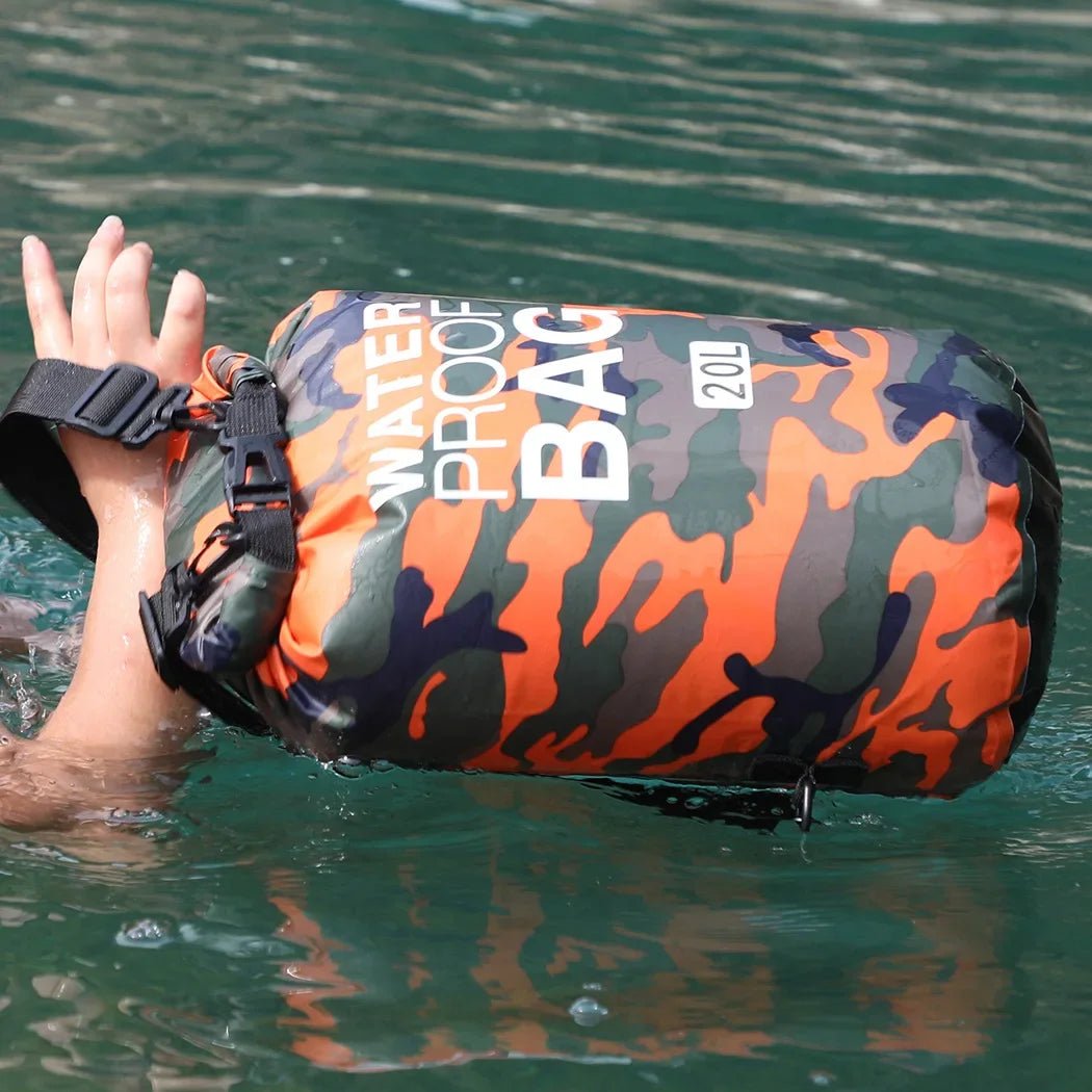 Waterdichte camouflage drybag – 30L rugzak voor rafting, zwemmen & outdoor trektochten - Bivakshop