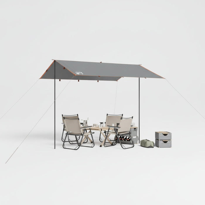 Waterdichte Kampeerluifel – Oranje/Grijs – UV - bescherming & Regendak - Bivakshop