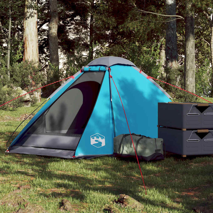 Waterdichte Koepeltent – Blauw – Stabiel & Snel Opzetbaar – 2 - 3 Personen - Bivakshop