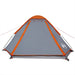 Waterdichte Koepeltent – Grijs & Oranje – Hoge Zichtbaarheid – 2 - 3 Personen en 4 Personen - Bivakshop