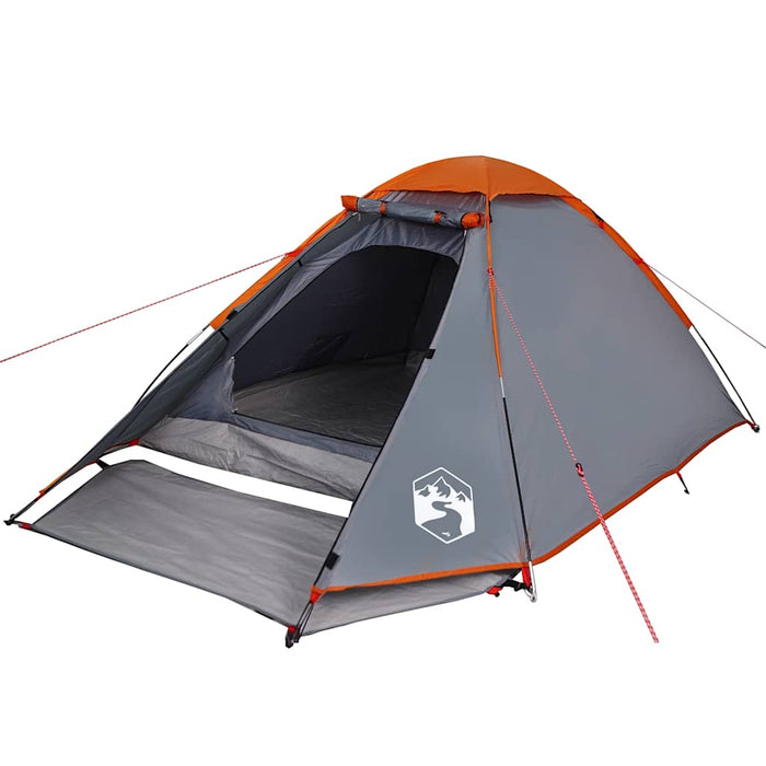 Waterdichte Koepeltent – Grijs & Oranje – Hoge Zichtbaarheid – 2 - 3 Personen en 4 Personen - Bivakshop