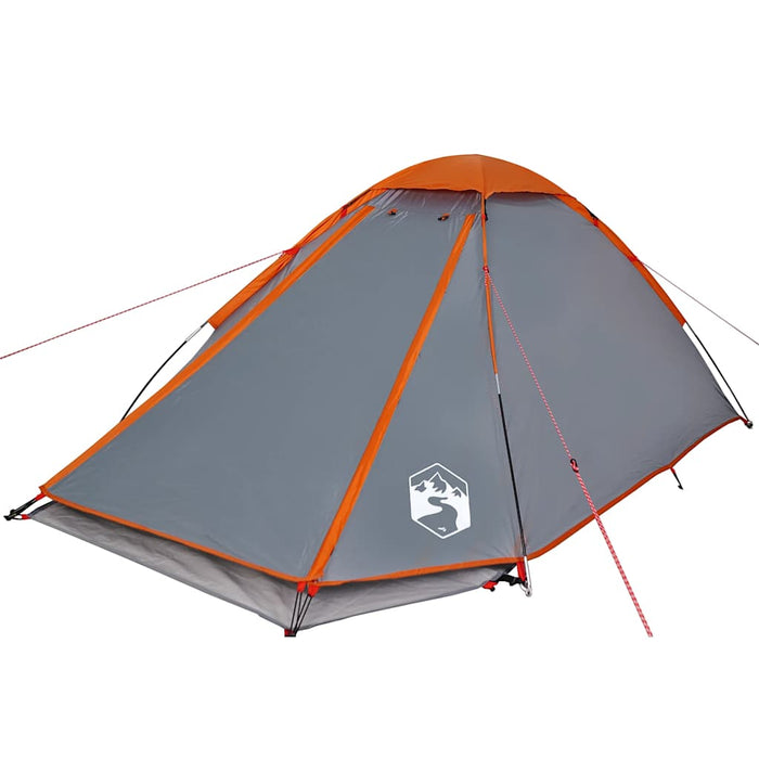 Waterdichte Koepeltent – Grijs & Oranje – Hoge Zichtbaarheid – 2 - 3 Personen en 4 Personen - Bivakshop