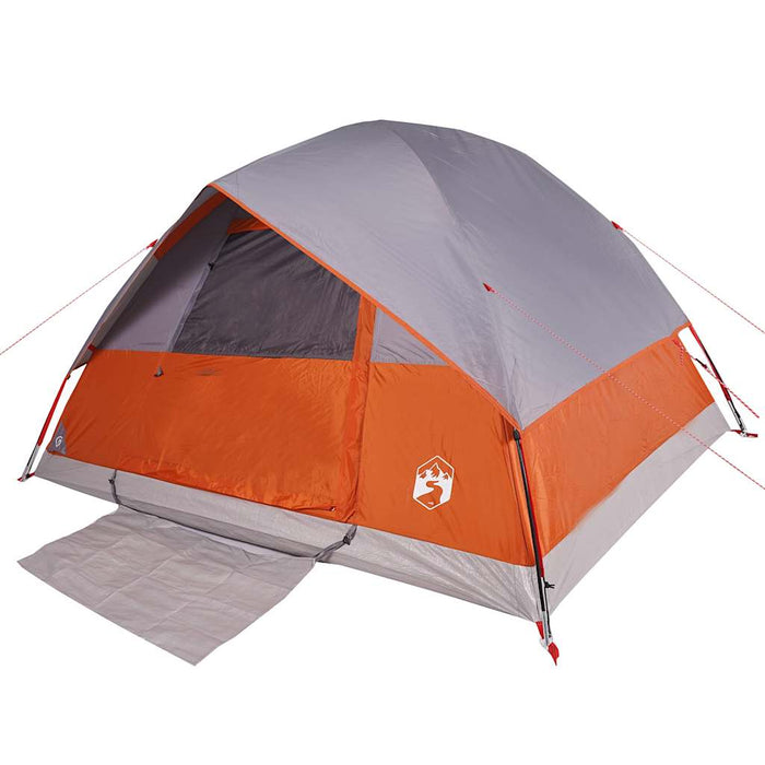 Waterdichte Koepeltent – Grijs & Signaal Oranje – Stabiel & Zichtbaar – 2, 3, 4 of 6 Personen - Bivakshop