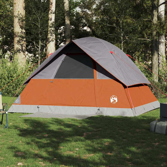 Waterdichte Koepeltent – Grijs & Signaal Oranje – Stabiel & Zichtbaar – 2, 3, 4 of 6 Personen - Bivakshop