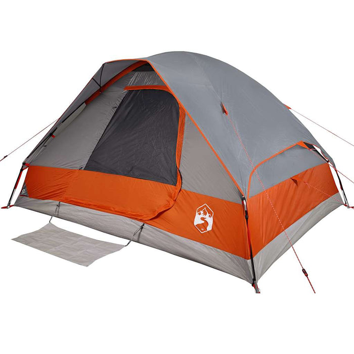 Waterdichte Koepeltent – Grijs/Oranje – Stabiel & Zichtbaar voor 2 - 3 Personen - Bivakshop