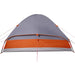 Waterdichte Koepeltent – Grijs/Oranje – Stabiel & Zichtbaar voor 2 - 3 Personen - Bivakshop