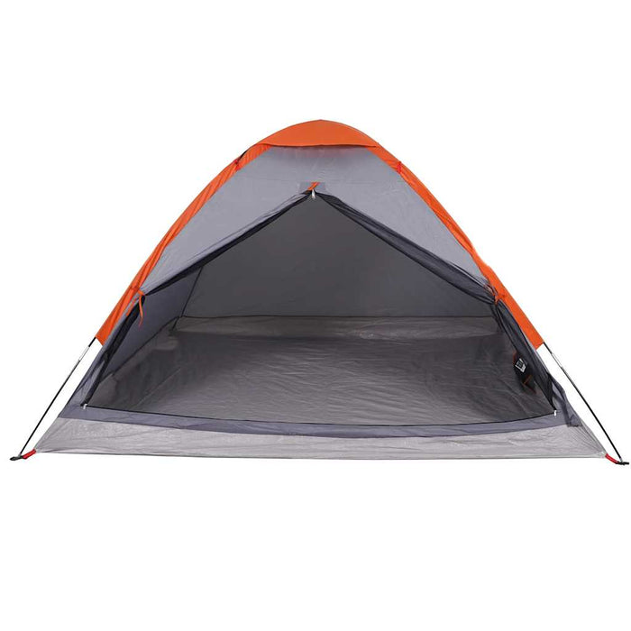 Waterdichte Koepeltent – Grijs/Oranje – Stabiel & Zichtbaar voor 2 - 3 Personen - Bivakshop