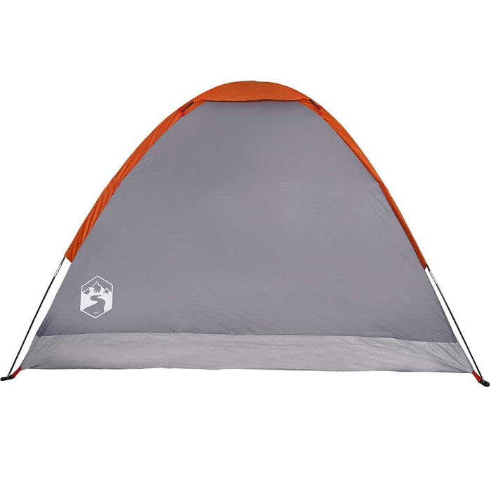 Waterdichte Koepeltent – Grijs/Oranje – Stabiel & Zichtbaar voor 2 - 3 Personen - Bivakshop