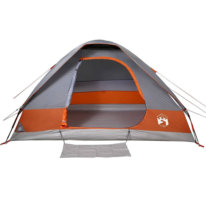 Waterdichte Koepeltent – Grijs/Oranje – Stabiel & Zichtbaar voor 2 - 3 Personen - Bivakshop