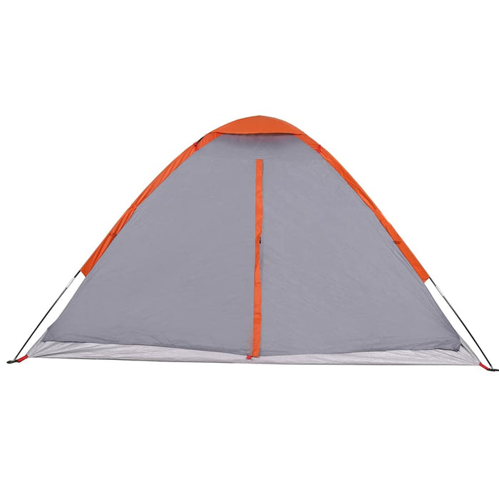 Waterdichte Koepeltent – Grijs/Oranje – Stabiel & Zichtbaar voor 2 - 3 Personen - Bivakshop