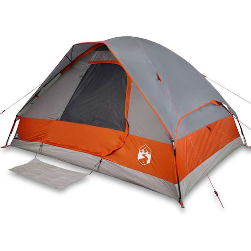 Waterdichte Koepeltent – Grijs/Oranje – Stabiel & Zichtbaar voor 2 - 3 Personen - Bivakshop