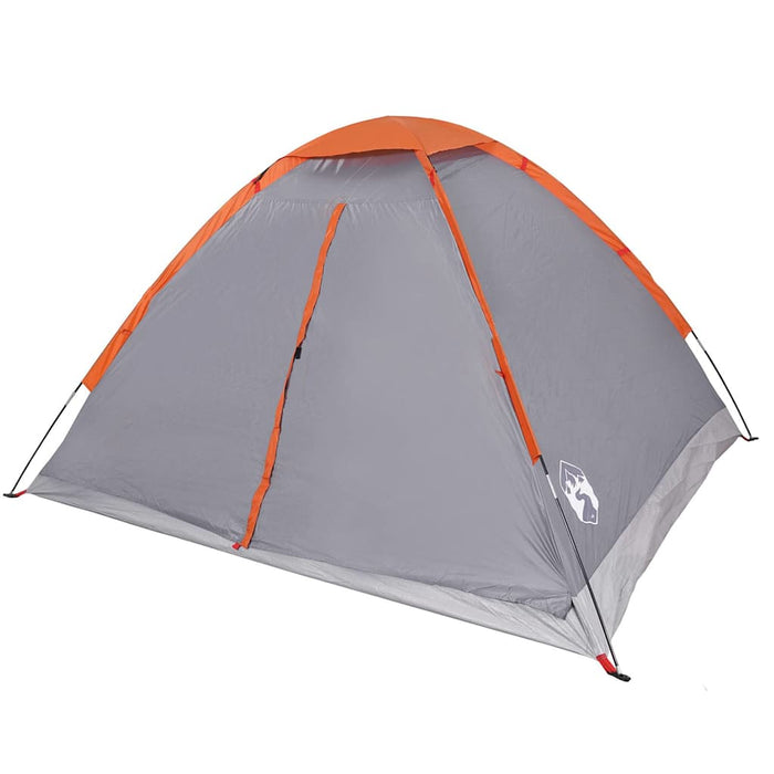 Waterdichte Koepeltent – Grijs/Oranje – Stabiel & Zichtbaar voor 2 - 3 Personen - Bivakshop