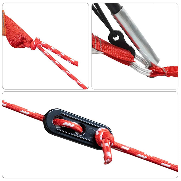 Waterdichte Koepeltent – Grijs/Oranje – Stabiel & Zichtbaar voor 2 - 3 Personen - Bivakshop