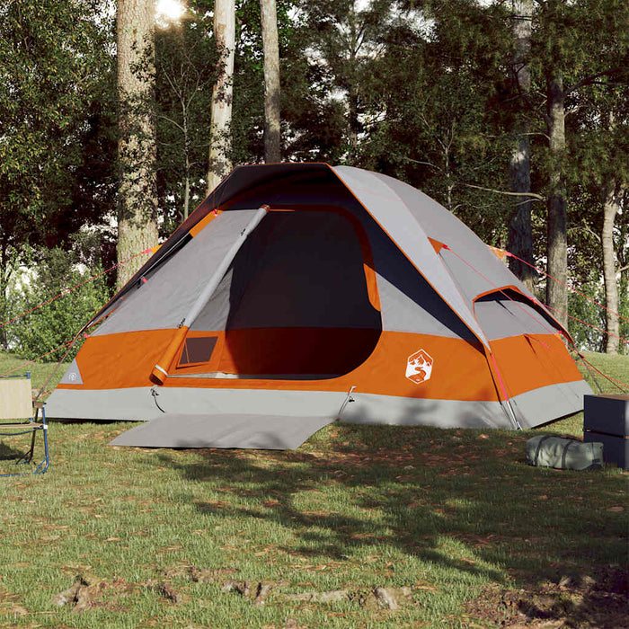 Waterdichte Koepeltent – Grijs/Oranje – Stabiel & Zichtbaar voor 2 - 3 Personen - Bivakshop