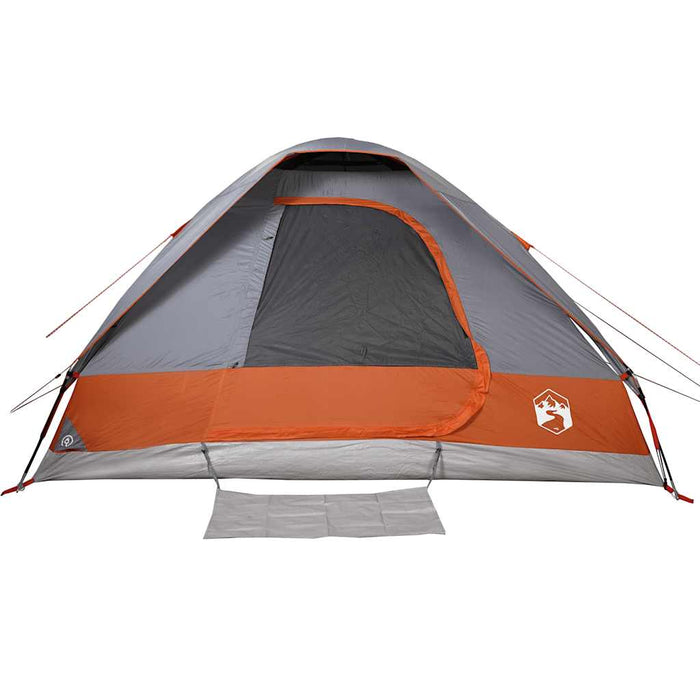 Waterdichte Koepeltent – Grijs/Oranje – Stabiel & Zichtbaar voor 2 - 3 Personen - Bivakshop