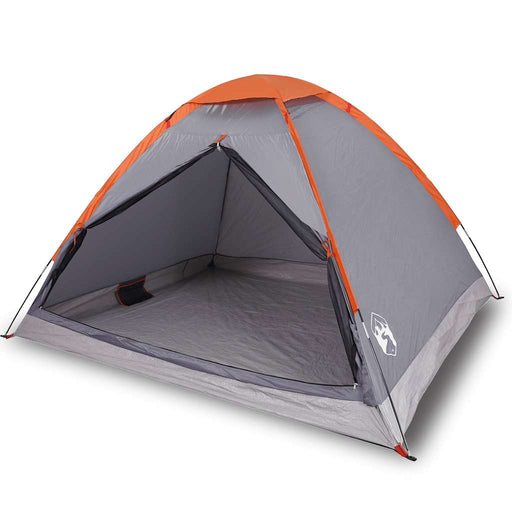 Waterdichte Koepeltent – Grijs/Oranje – Stabiel & Zichtbaar voor 2 - 3 Personen - Bivakshop