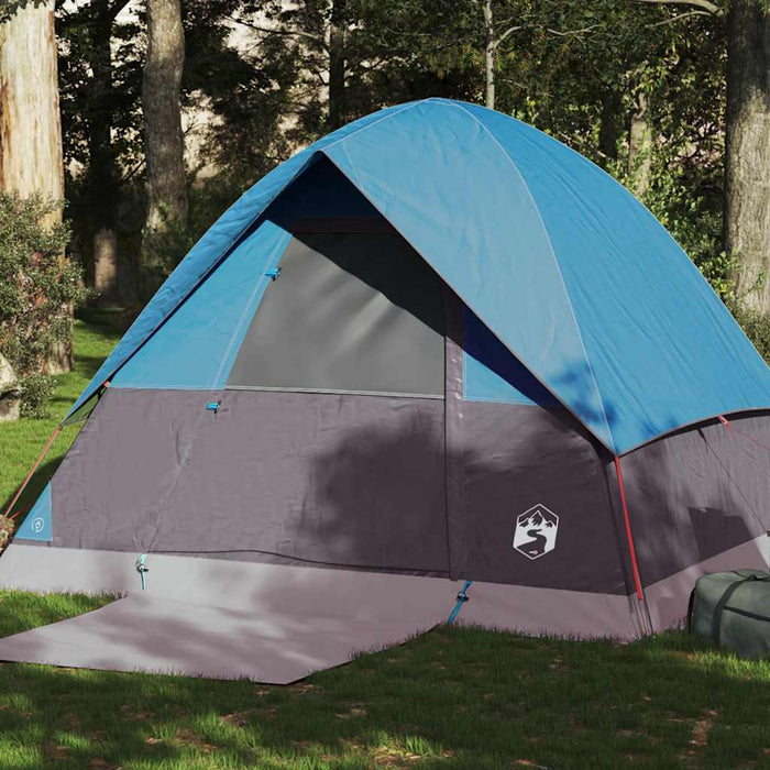 Waterdichte Koepeltent – Helder Blauw – Compact & Stabiel voor 2 - 3 Personen - Bivakshop