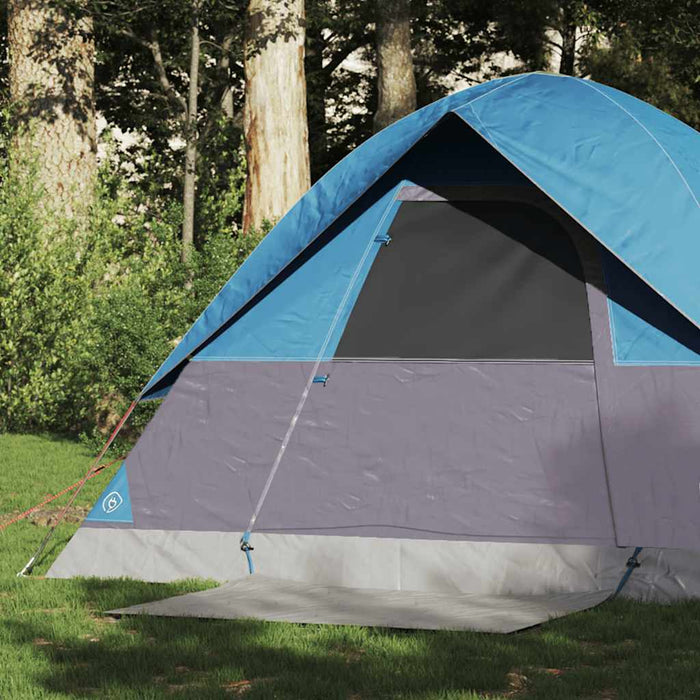 Waterdichte Koepeltent – Helder Blauw – Compact & Stabiel voor 2 - 3 Personen - Bivakshop