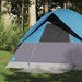 Waterdichte Koepeltent – Helder Blauw – Compact & Stabiel voor 2 - 3 Personen - Bivakshop