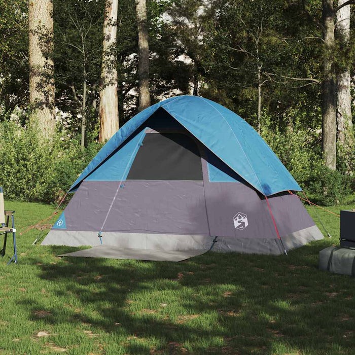 Waterdichte Koepeltent – Helder Blauw – Compact & Stabiel voor 2 - 3 Personen - Bivakshop