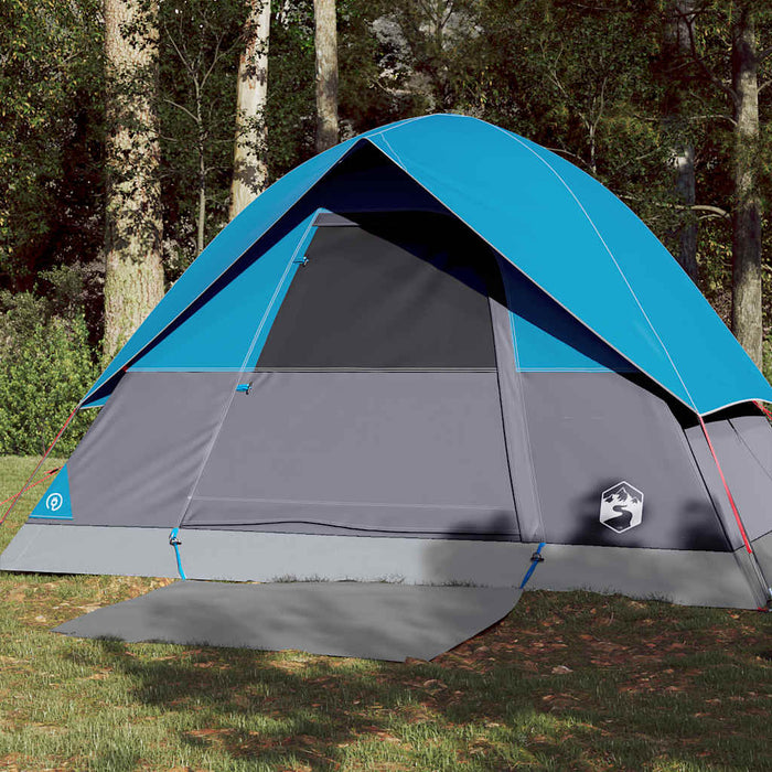 Waterdichte Koepeltent – Helder Blauw – Compact & Stabiel voor 2 - 3 Personen - Bivakshop