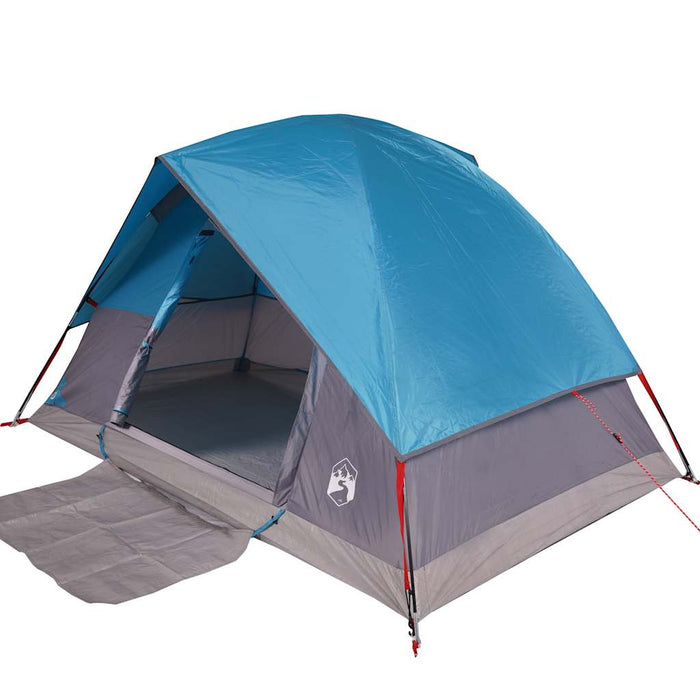 Waterdichte Koepeltent – Helder Blauw – Compact & Stabiel voor 2 - 3 Personen - Bivakshop