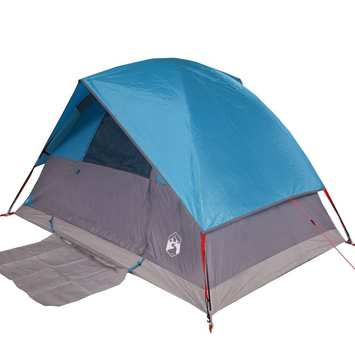 Waterdichte Koepeltent – Helder Blauw – Compact & Stabiel voor 2 - 3 Personen - Bivakshop