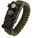Waterdichte Survival Polsband – Paracord met LED, Kompas & Multifunctionele Tool - Bivakshop