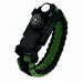 Waterdichte Survival Polsband – Paracord met LED, Kompas & Multifunctionele Tool - Bivakshop