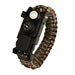 Waterdichte Survival Polsband – Paracord met LED, Kompas & Multifunctionele Tool - Bivakshop