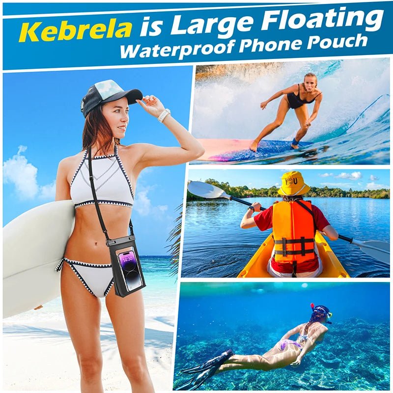 Waterdichte telefoonhoes - Met aanpasbare halsband - Voor strand en zwemmen - Bivakshop