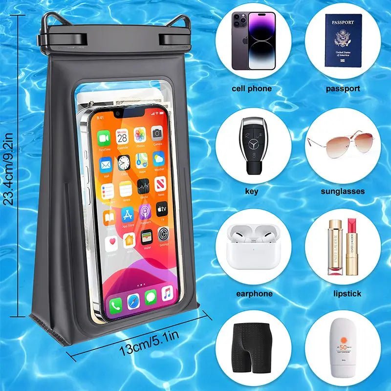 Waterdichte telefoonhoes - Met aanpasbare halsband - Voor strand en zwemmen - Bivakshop