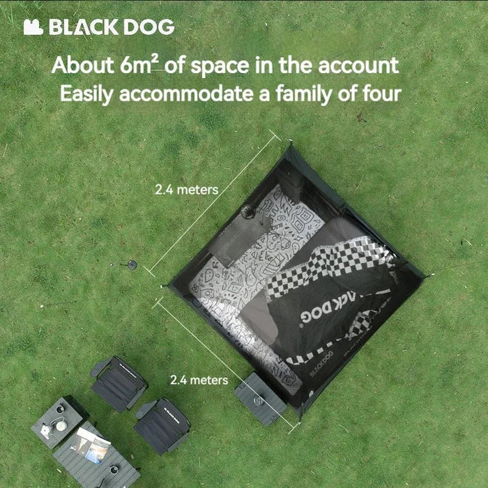 Waterdichte tent - ultralichte draagbare piramide ontwerp voor 4 - 5 personen familie camping - Bivakshop