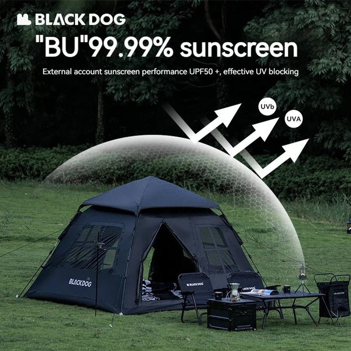 Waterdichte tent - ultralichte draagbare piramide ontwerp voor 4 - 5 personen familie camping - Bivakshop