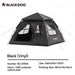 Waterdichte tent - ultralichte draagbare piramide ontwerp voor 4 - 5 personen familie camping - Bivakshop