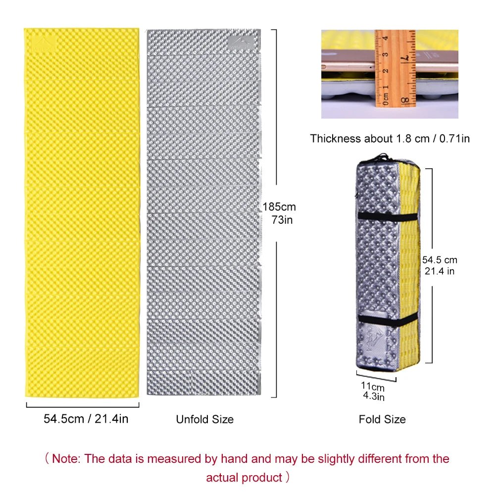 Waterdichte & vochtwerende campingmat – Lichtgewicht slaapmat voor outdoor, trekking & reizen - Bivakshop