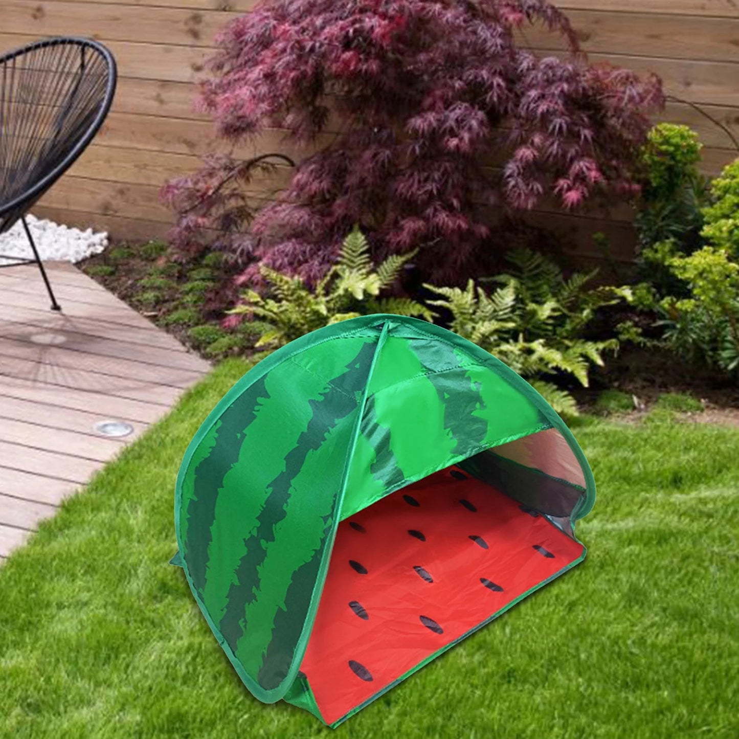 Watermeloen strandtent – Ultralichte pop - up zonneschuilplaats met UV - bescherming & waterdicht ontwerp - Bivakshop