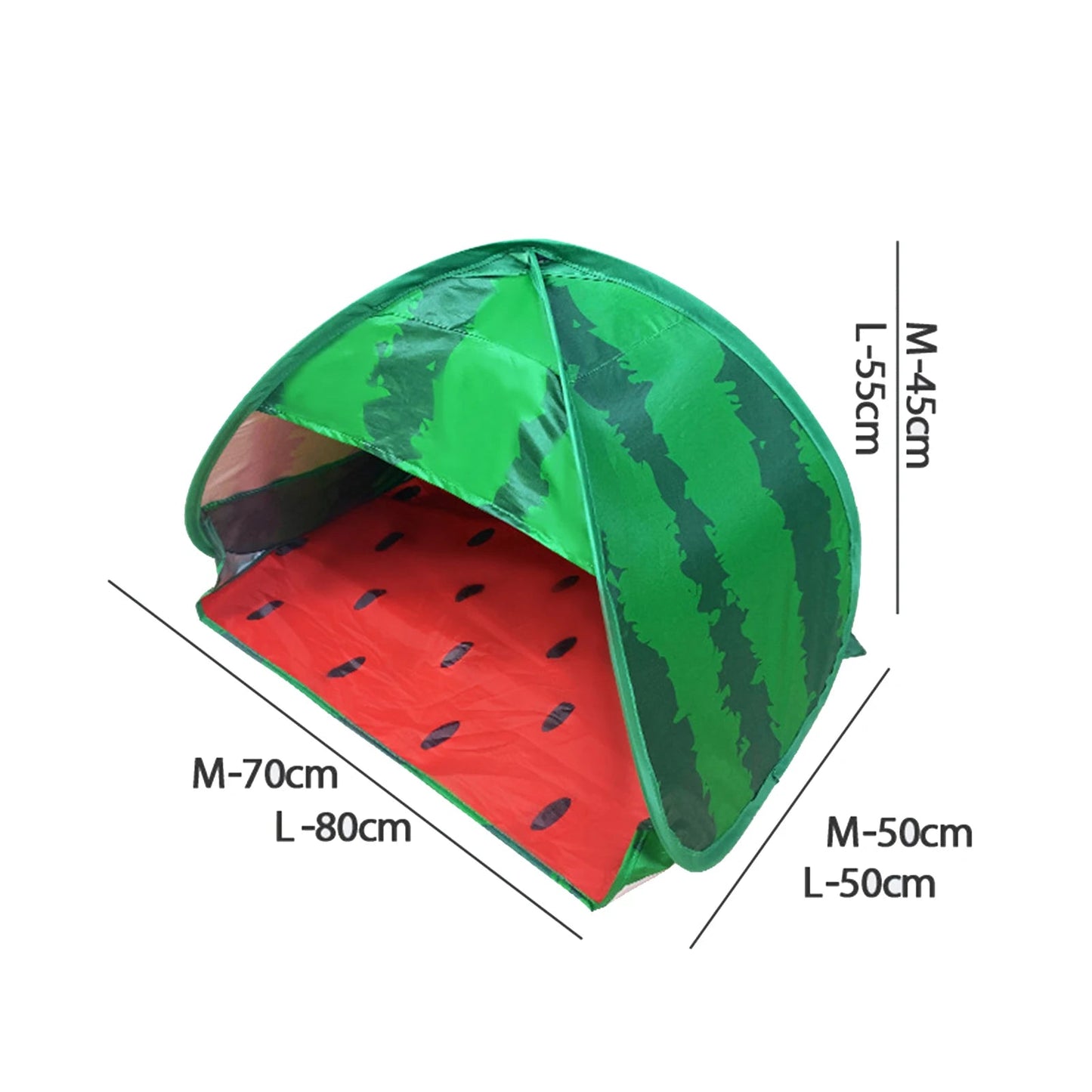 Watermeloen strandtent – Ultralichte pop - up zonneschuilplaats met UV - bescherming & waterdicht ontwerp - Bivakshop