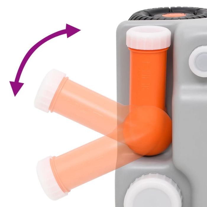 Watertank Op Wielen 75 L Grijs - Bivakshop