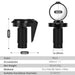 West Biking Fiets Achteruitkijkspiegel – Mini & Verstelbaar – Universeel voor MTB & Stadsfiets - Bivakshop