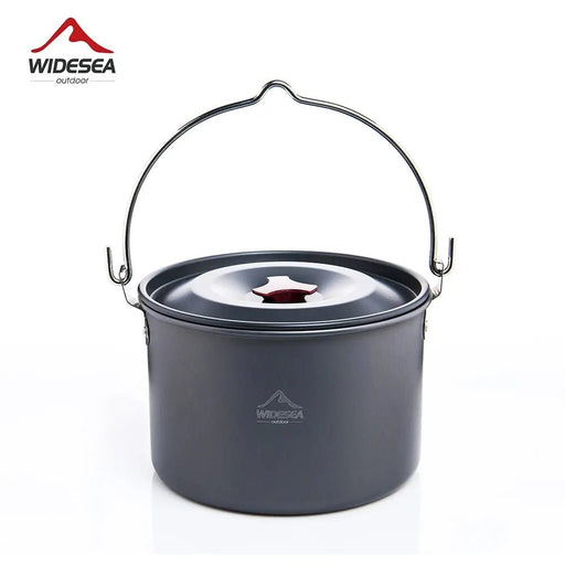 Widesea 4L camping hangpot – Outdoor kookgerei voor 4 - 6 personen – Aluminium lichtgewicht kookpot - Bivakshop