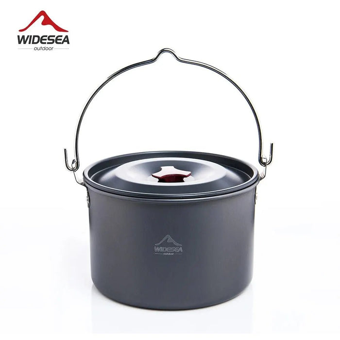 Widesea 4L camping hangpot – Outdoor kookgerei voor 4 - 6 personen – Aluminium lichtgewicht kookpot - Bivakshop