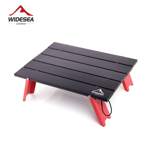 Widesea camping mini draagbare opvouwbare tafel voor outdoor picknick barbecue tours - Ultralichte opvouwbare computer bed bureau - Bivakshop