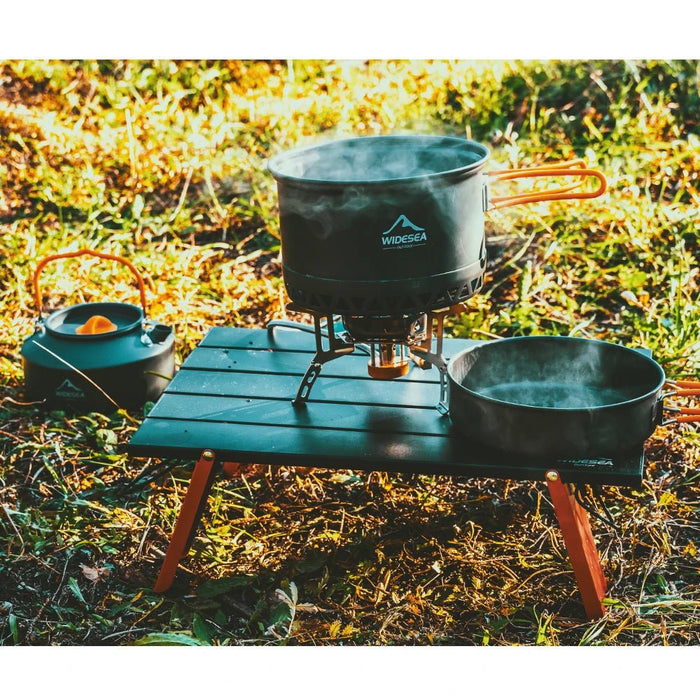 Widesea camping mini draagbare opvouwbare tafel voor outdoor picknick barbecue tours - Ultralichte opvouwbare computer bed bureau - Bivakshop