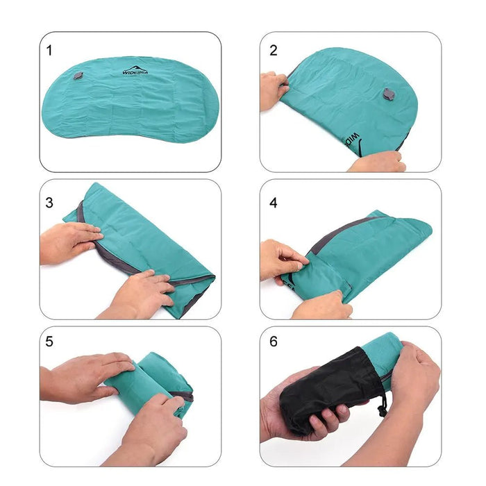 Widesea draagbaar opblaasbaar campingkussen - Lichtgewicht & compact voor outdoor reizen en kamperen - Bivakshop